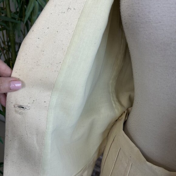 Vintage 70s Raw Silk Outfit Pleated Culottes, Shell and Jacket Handmade - Picture 3 of 12